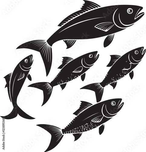 Fishes silhouette image