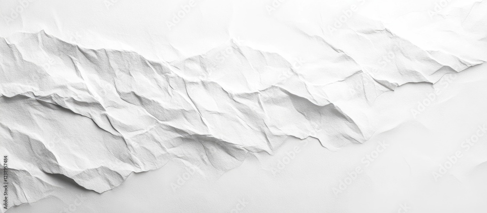 White crumpled paper texture as background with soft shadows and light details suitable for design purposes Copy Space White crumpled paper texture as background with soft shadows and light details suitable for design purposes Copy Space