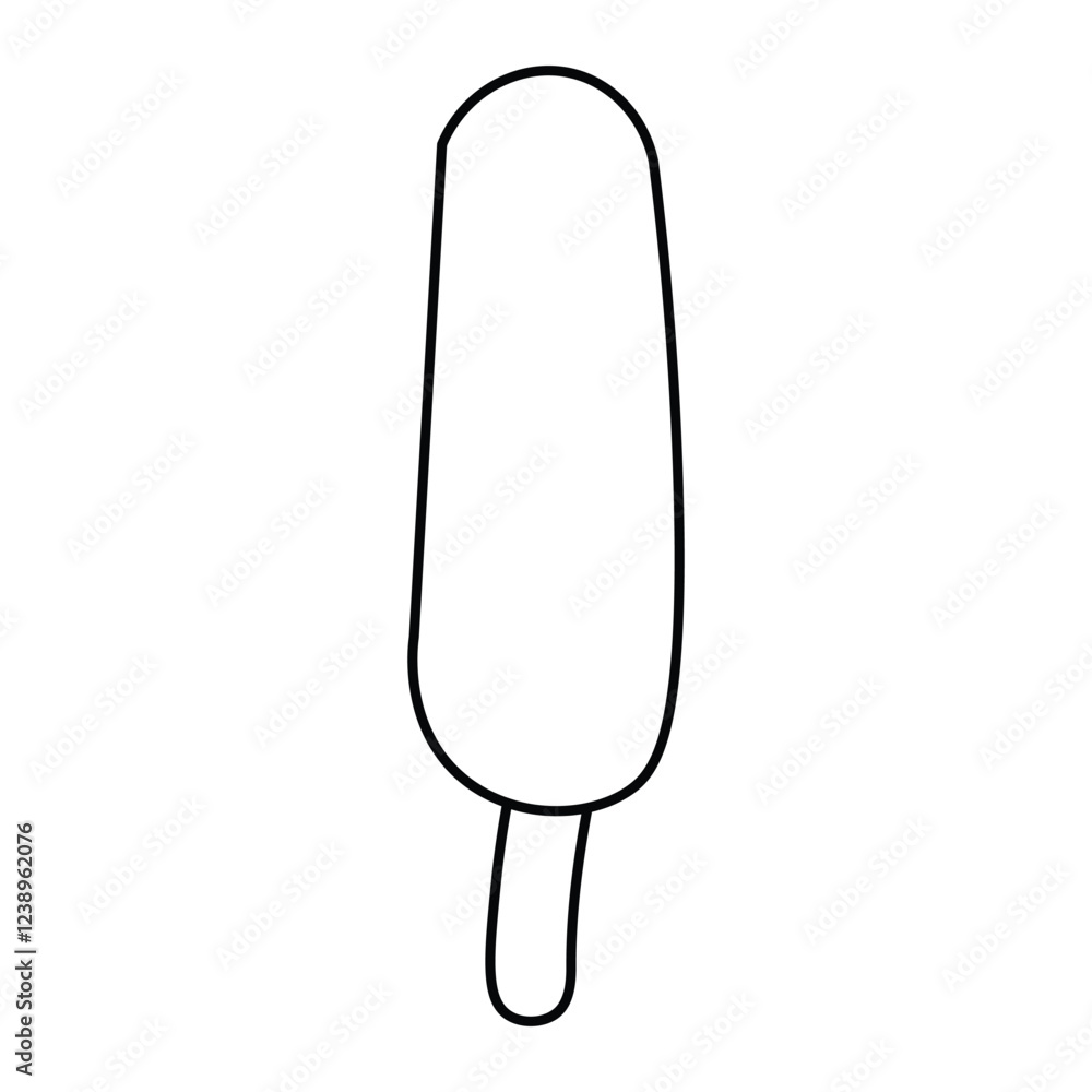 Simple Ice Cream Stick Drawing Set Simple Ice Cream Stick Drawing Set