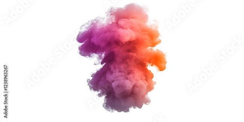 colorful vibrant rainbow holi paint color powder explosion with bright colors isolated white background. India flag colure blast organe, white, Green powder splash rainbow background 