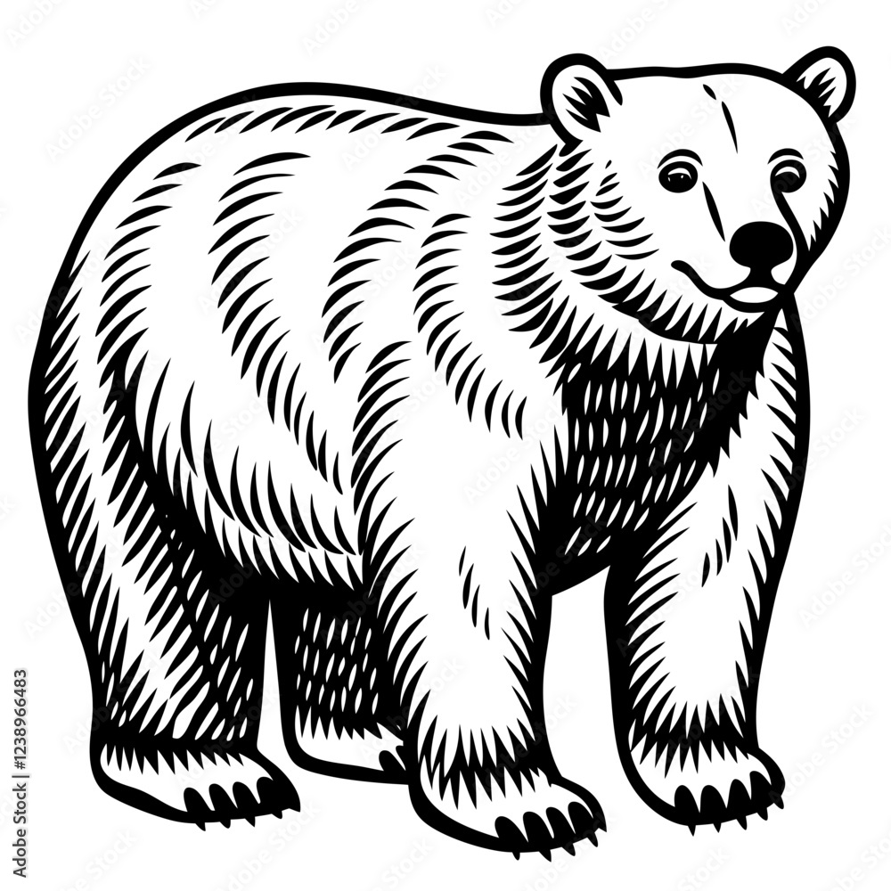 Obraz premium illustration of a polar bear