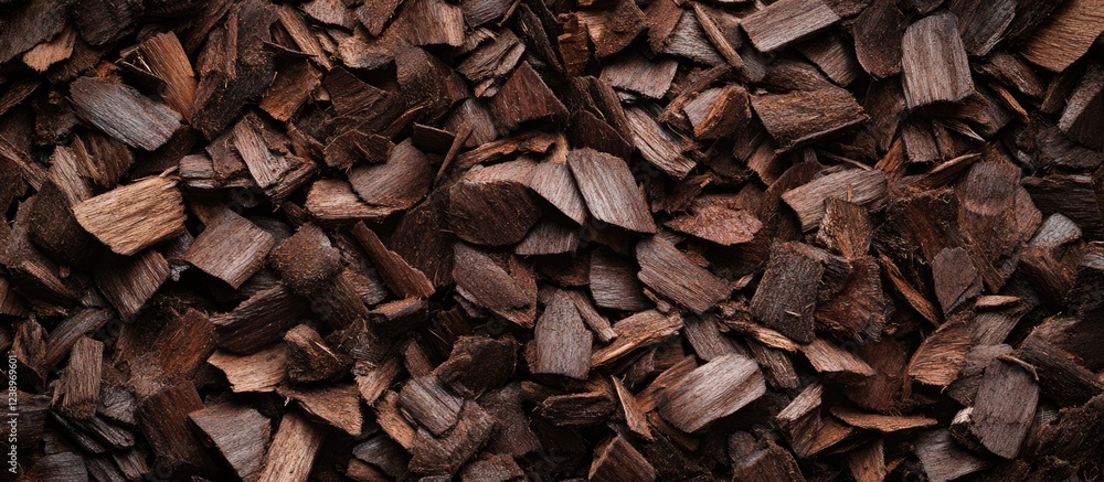 Brown wood chips or mulch textured background for landscaping and gardening with organic material Copy Space Brown wood chips or mulch textured background for landscaping and gardening with organic material Copy Space