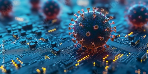 A pair of hands skillfully holds a vibrant green circuit board, meticulously inspecting its intricate components against a blurred backdrop of a keyboard.  Electronics , Printed circuit board