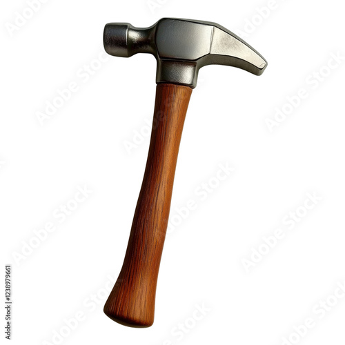 Claw Hammer Wood Handle on transparent background