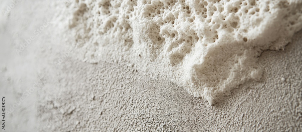 Texture of rough wall surface with residual foam and uneven cement patterns ideal for backgrounds with Copy Space Texture of rough wall surface with residual foam and uneven cement patterns ideal for backgrounds with Copy Space