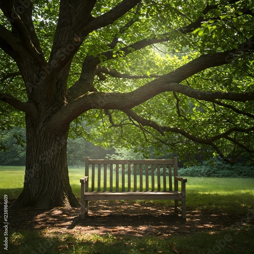 Fototapeta Naklejka Na Ścianę i Meble -  bench in the park