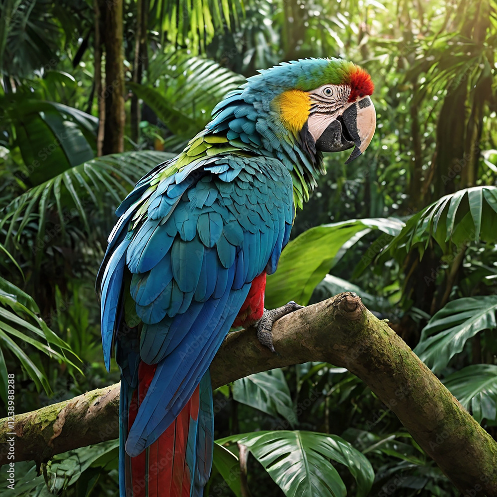 Obraz premium blue and yellow macaw