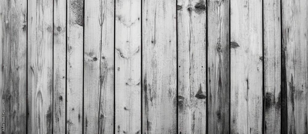 Naklejka premium Weathered gray wooden planks texture with natural imperfections and Copy Space for text placement