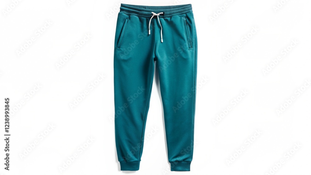 Jogging pants men's, Long pants petrol color on white
Jogging pants men's, Long pants petrol color on white