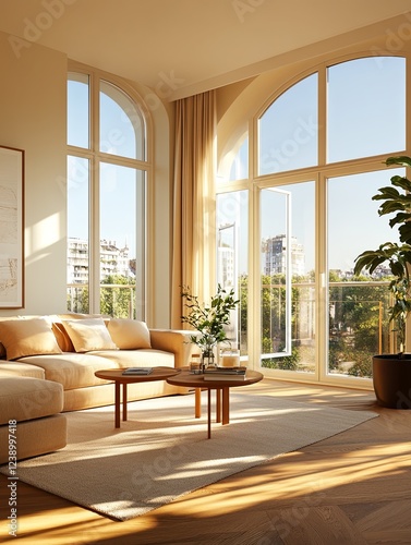 Modern Apartment with Smart Home Features