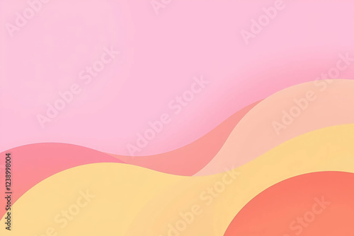 Gradient Abstract Background with Soft Pastel Geometric Shapes