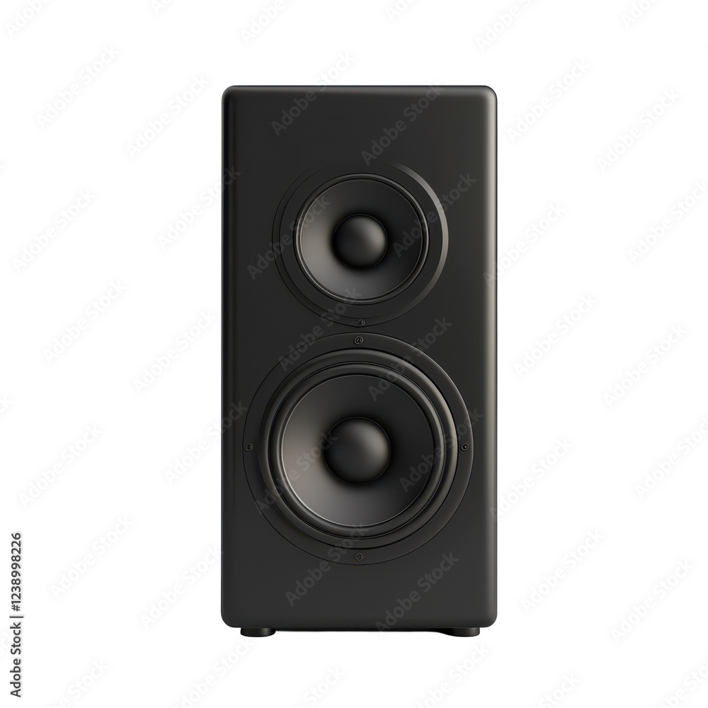 Minimalist tower speaker with dual drivers, perfect for modern audio setups Minimalist tower speaker with dual drivers, perfect for modern audio setups