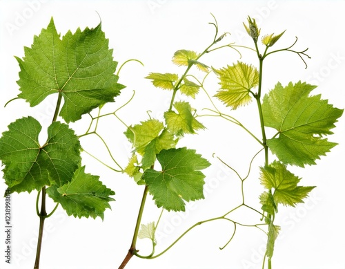 Wallpaper Mural vine plants isolated on a white background Torontodigital.ca
