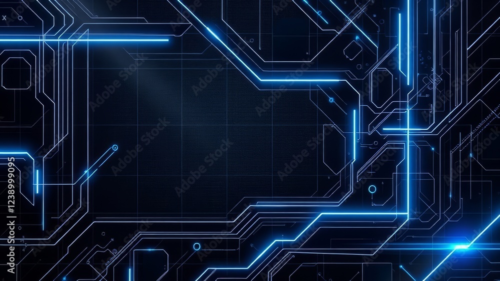 Intricate Glowing Circuit Design � Futuristic Board Background Intricate Glowing Circuit Design � Futuristic Board Background