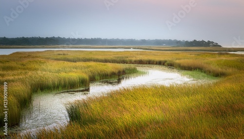 a tender non violent marsh scene on martha s vineyard