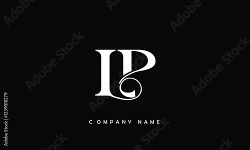 LP, PL, L, P Abstract Letters Logo Monogram