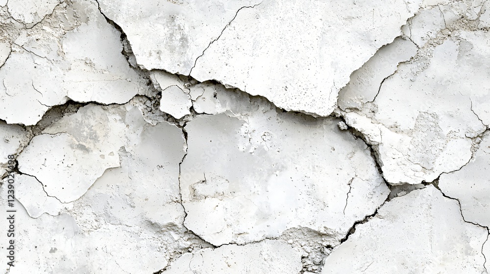 Cracked white wall texture background Cracked white wall texture background