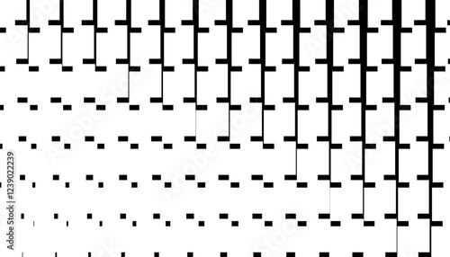 Black and white abstract geometric pattern for sporty background. Easily resized and recoloured at your discretion. Vector Format Illustration 