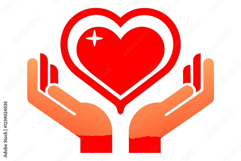 heart and hands icon vector illustration , heart in hand logo, doctor logo vector illustration , logo design heart and hands icon vector illustration , heart in hand logo, doctor logo vector illustration , logo design