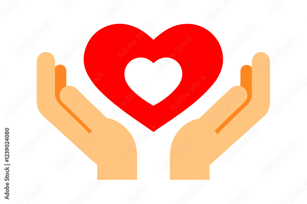 heart and hands icon vector illustration , heart in hand logo, doctor logo vector illustration , logo design heart and hands icon vector illustration , heart in hand logo, doctor logo vector illustration , logo design