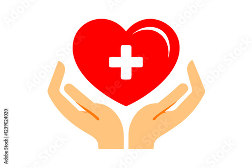 hand holding heart