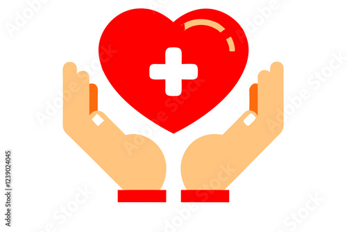 hand holding heart