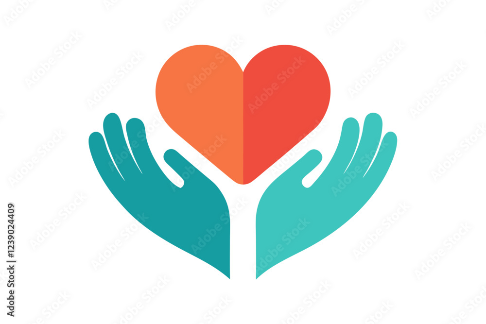 heart and hands icon vector illustration , heart in hand logo, doctor logo vector illustration , logo design heart and hands icon vector illustration , heart in hand logo, doctor logo vector illustration , logo design