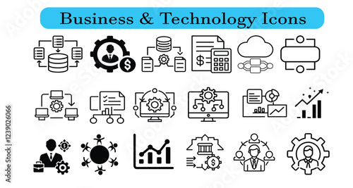 Business and Technology Icon Set