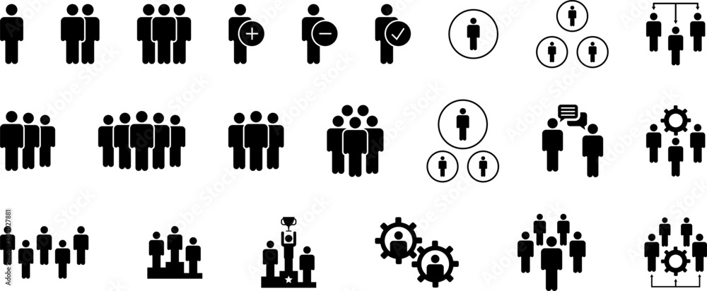 Group of people icons. Team icons set. People. Employee people group icon team staff. User profile symbol. Group of people or group of users. Persons symbol. Vector illustration Group of people icons. Team icons set. People. Employee people group icon team staff. User profile symbol. Group of people or group of users. Persons symbol. Vector illustration
