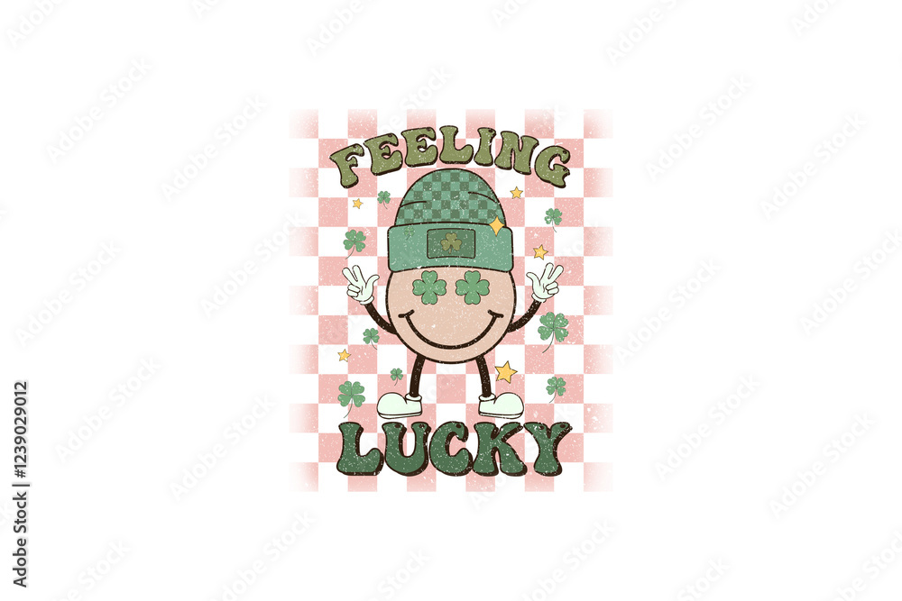 Feeling Lucky, St Patrick's Day Sublimation T Shirt Design Feeling Lucky, St Patrick's Day Sublimation T Shirt Design