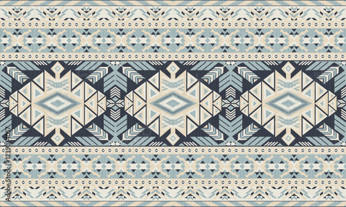American tribal ethnic native pattern.Traditional Navajo,Aztec,Apache,Southwest and Mexican style fabric pattern.Abstract vector motifs pattern.For fabric,clothing,blanket,carpet,woven,wrap,decoration