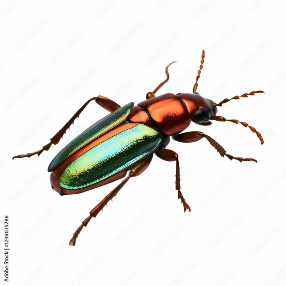 A beetle insect rose chafer isolated on white background A beetle insect rose chafer isolated on white background