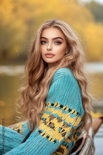 woman on boat with river scenery