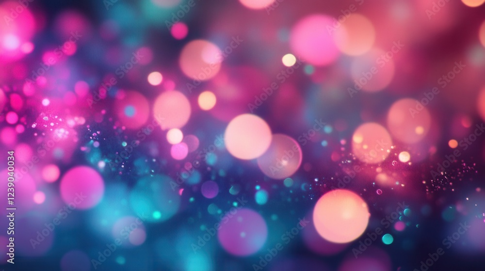 Fototapeta premium Bokeh effects enhance the dreamy quality of landscape visuals.