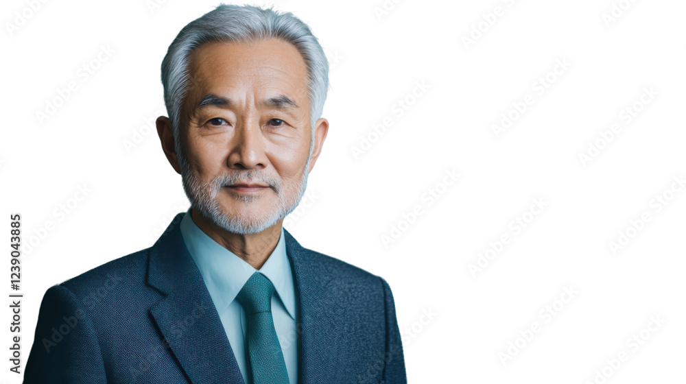 Senior businessman posing with transparent background Senior businessman posing with transparent background