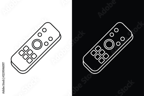 Remote control icon  vector on White Background ,Vector Art Illustration on white background.