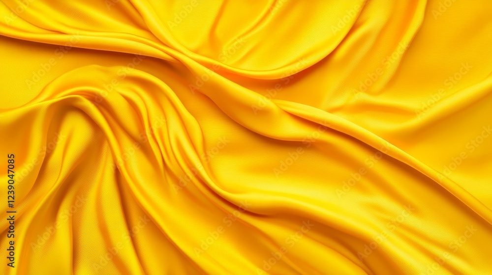 Obraz premium Golden Silk Drape Texture - Luxurious golden silk fabric with soft folds and drapes. Perfect for background or texture.