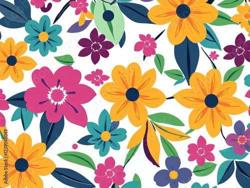 Wallpaper Mural Dynamic Floral Patterns for Athletic Apparel Torontodigital.ca