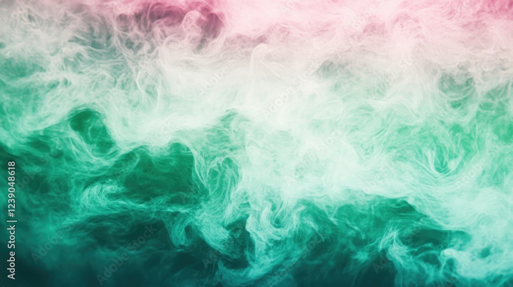 Abstract backdrop with a dynamic blend of green and pink hues, perfect for creative, vibrant visuals.