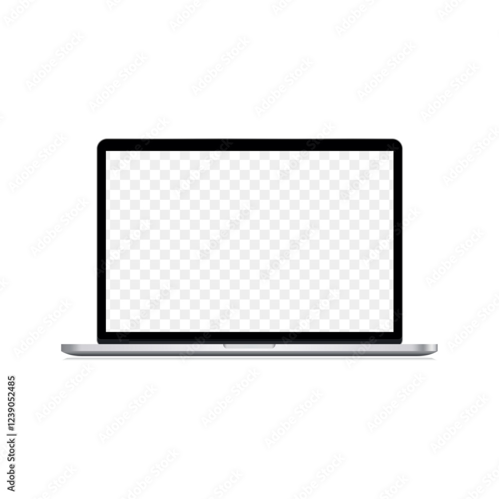 laptop isolate blank screen display mockup pc vector laptop isolate blank screen display mockup pc vector