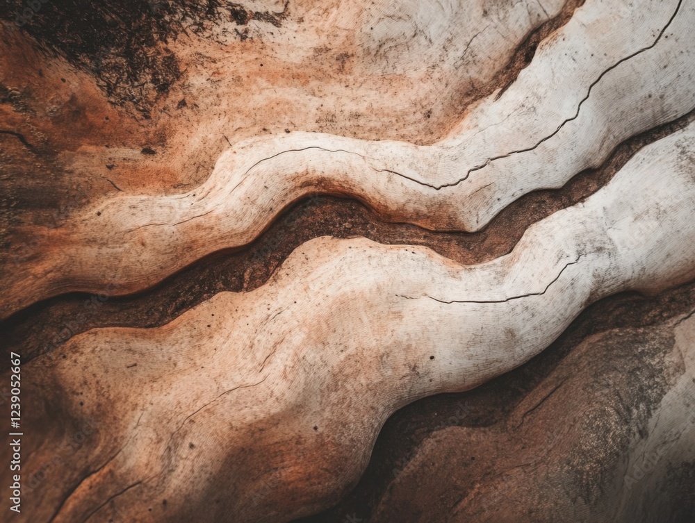 Obraz premium Earthy tones in landscapes evoke stability and warmth.