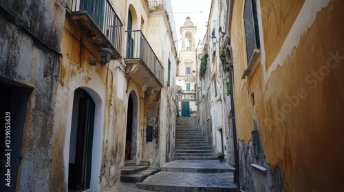 Atrani on the Amalfi Coast, with its iconic architecture, narrow streets, and serene views of the Italian coastline.