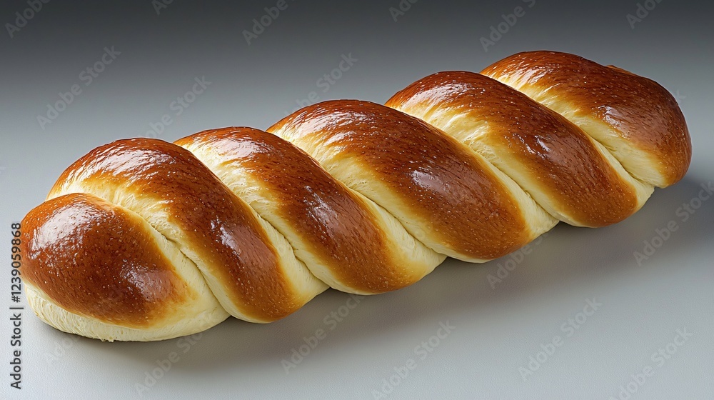 Golden Brown Braided Loaf A Traditional Bread Baked To Perfection In An Oven Displayed On A Gray Surface Golden Brown Braided Loaf A Traditional Bread Baked To Perfection In An Oven Displayed On A Gray Surface