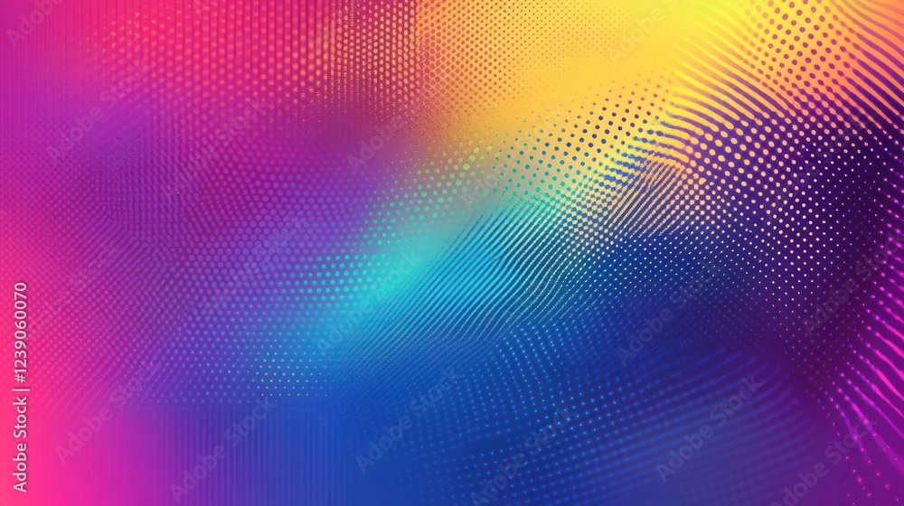 Abstract colorful background with vibrant gradients and halftone dots. Abstract colorful background with vibrant gradients and halftone dots.