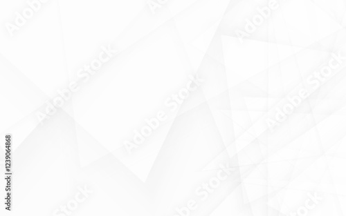 Abstract white geometric background design texture modern clean