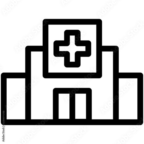 Hospital Outline Icon