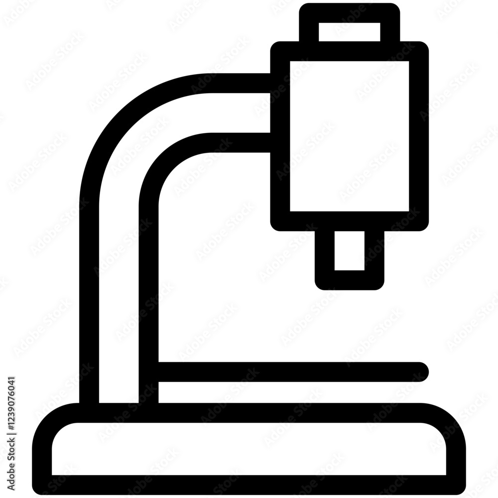 Microscope Outline Icon Microscope Outline Icon