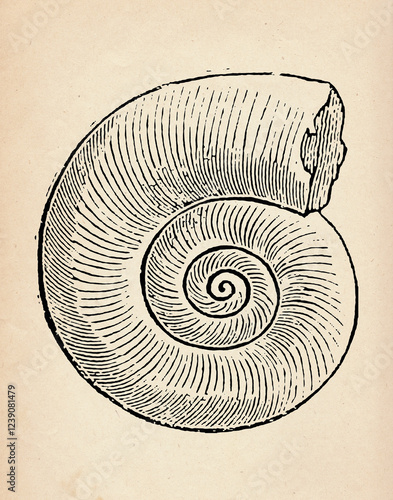 Vintage shell print	