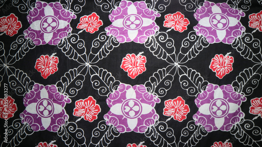 seamless floral pattern, batik cloth Indonesia seamless floral pattern, batik cloth Indonesia