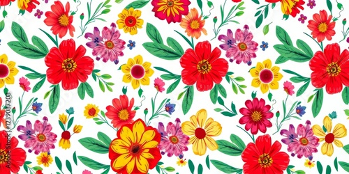 Wallpaper Mural Floral Canvas: Artistic Blooms for Culinary Creations Torontodigital.ca